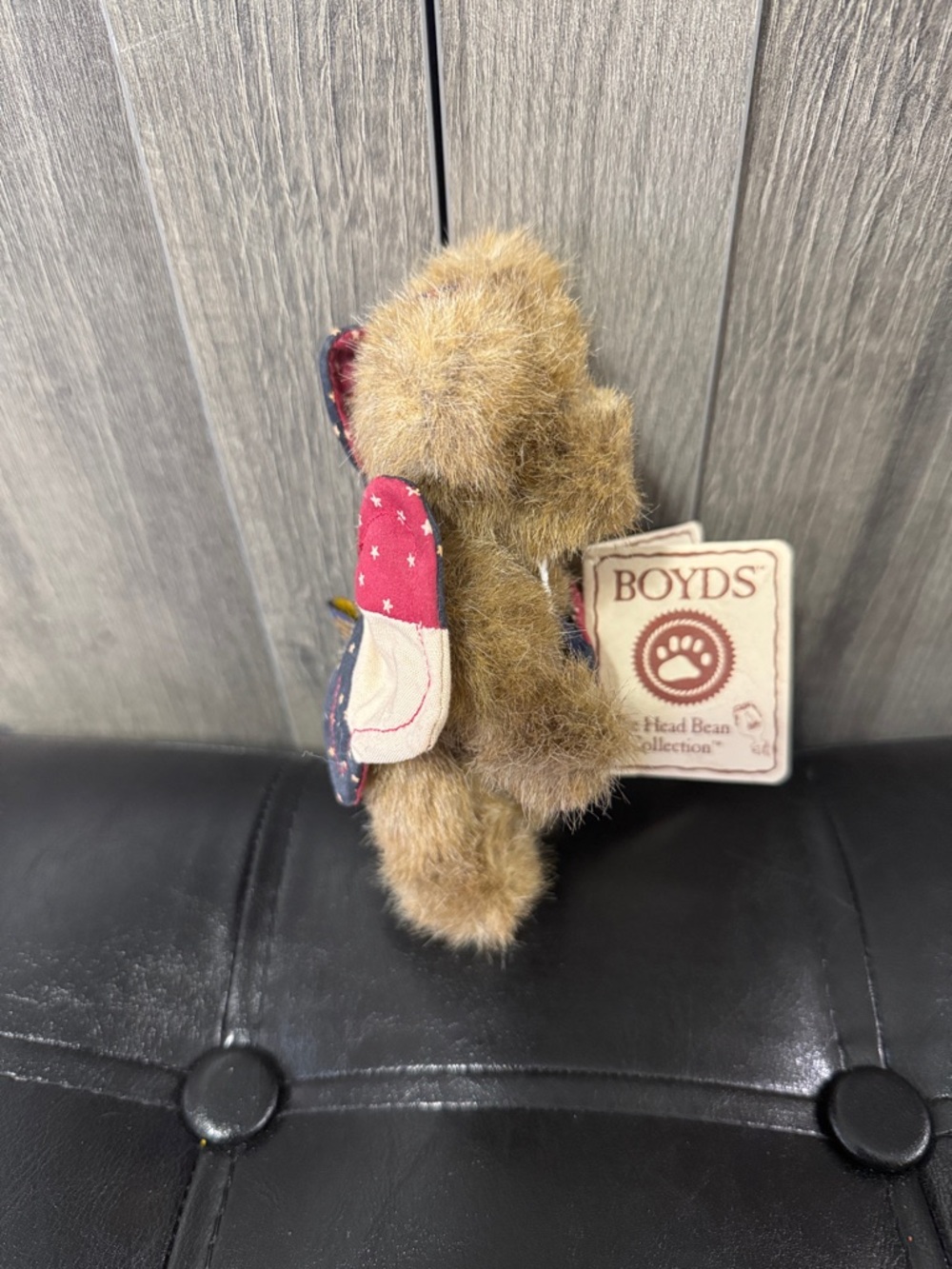 Boyds Bears & Friends Lil' Mischief Brown Bear Stuffed Plush Toy With Tag - Picture 2 of 9